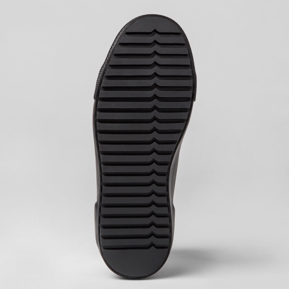 Hunter Black White Canvas Rubber Sneaker Unisex - Picture 4 of 4